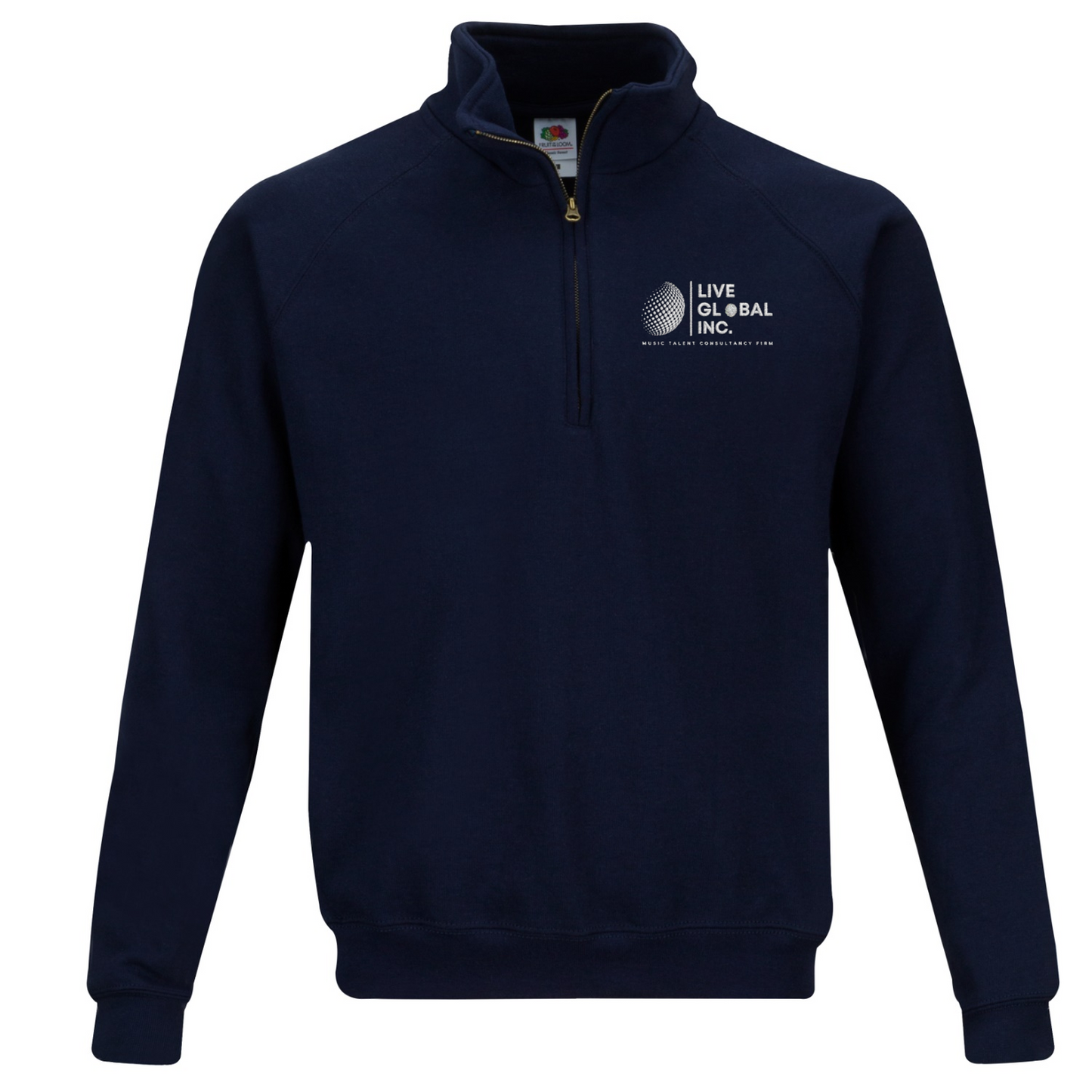 Live Global Inc™ Quarter-Zip Sweatshirt (French Navy)