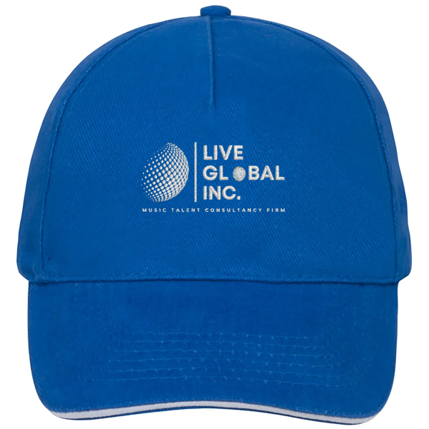 Live Global Inc™ Long Beach Cap (Royal Blue/White)