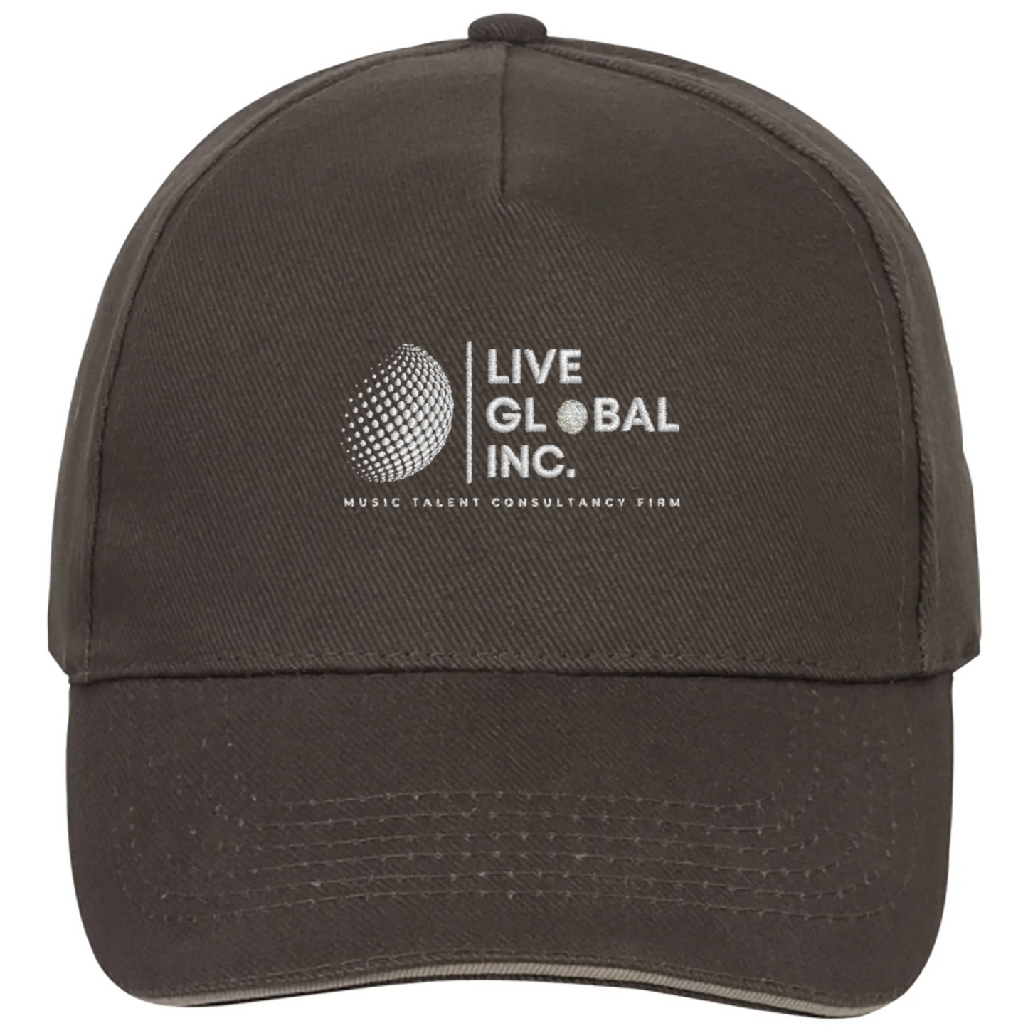 Live Global Inc™ Long Beach Cap (Chocolate/Beig)
